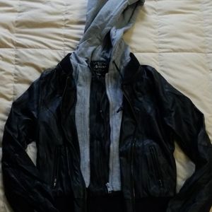 Faux leather jacket